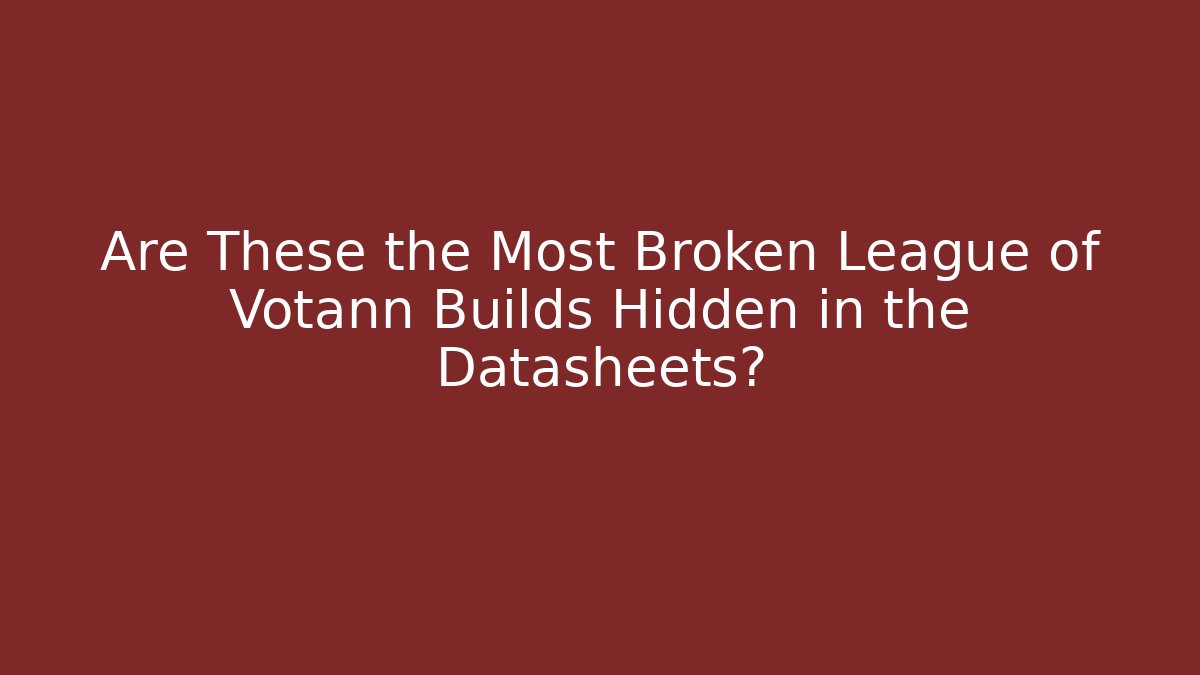 Are These the Most Broken League of Votann Builds Hidden in the Datasheets?