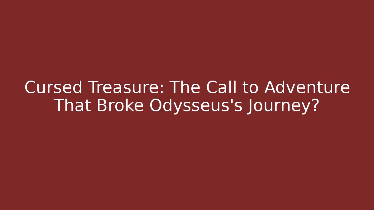 Cursed Treasure: The Call to Adventure That Broke Odysseus's Journey?