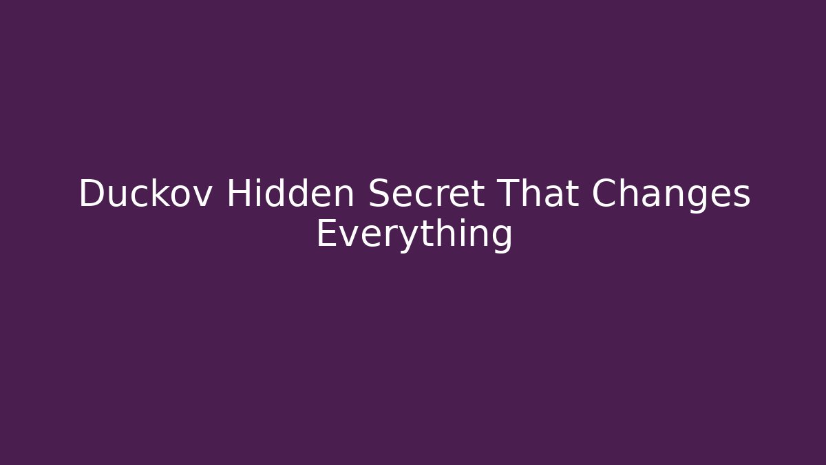 Duckov Hidden Secret That Changes Everything