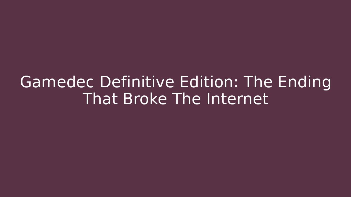 Gamedec Definitive Edition: The Ending That Broke The Internet