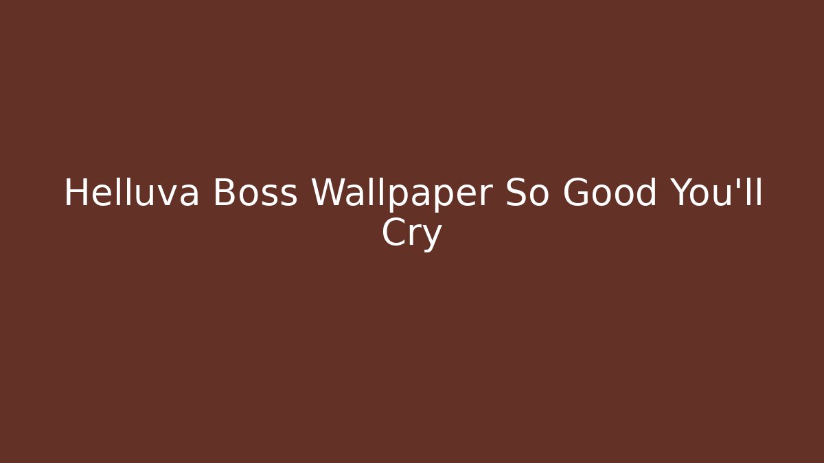 Helluva Boss Wallpaper So Good You'll Cry