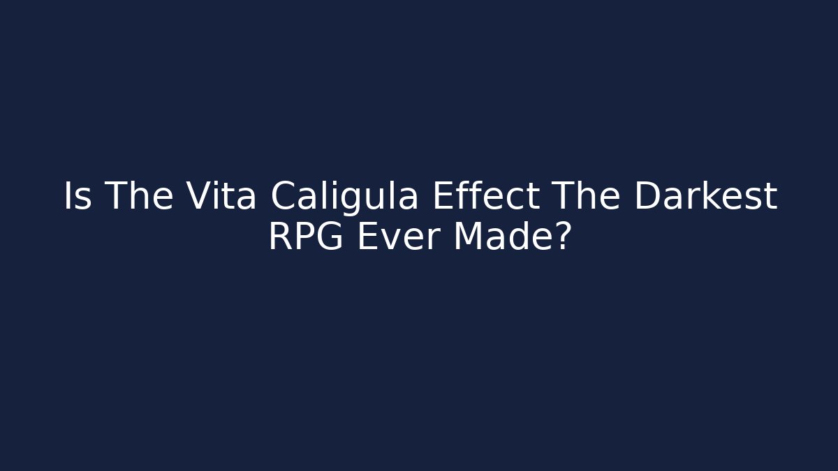 Is The Vita Caligula Effect The Darkest RPG Ever Made?