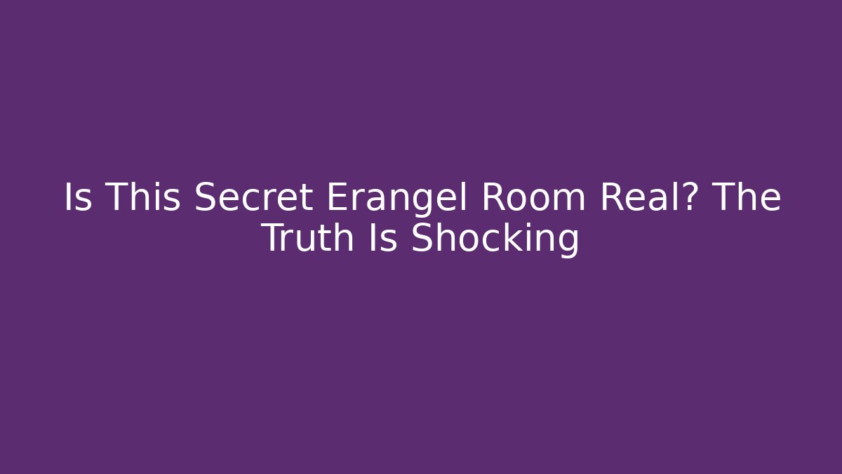 Is This Secret Erangel Room Real? The Truth Is Shocking
