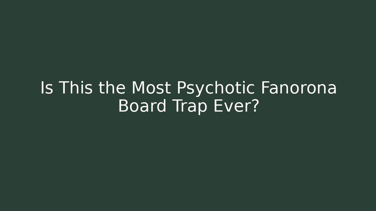 Is This the Most Psychotic Fanorona Board Trap Ever? - Sports History Weekly