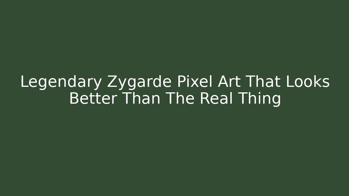 Legendary Zygarde Pixel Art That Looks Better Than The Real Thing