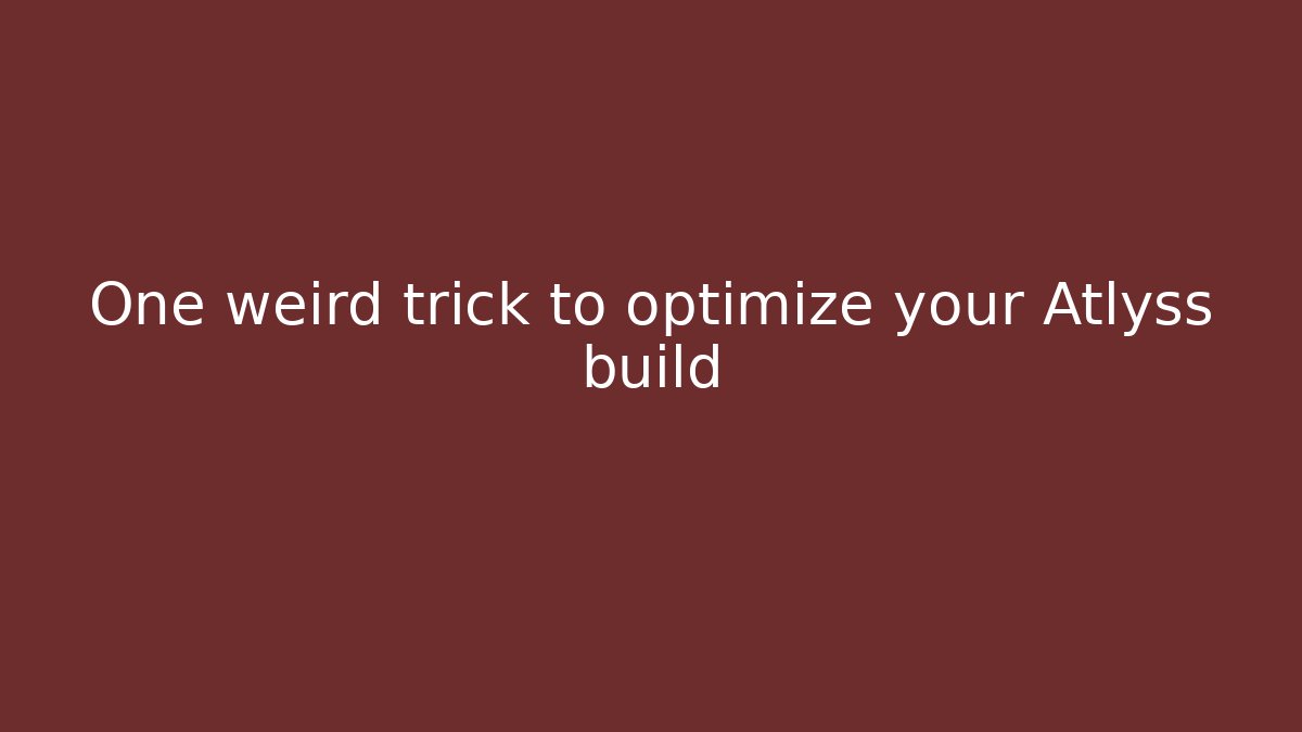 One weird trick to optimize your Atlyss build - Sports History Weekly