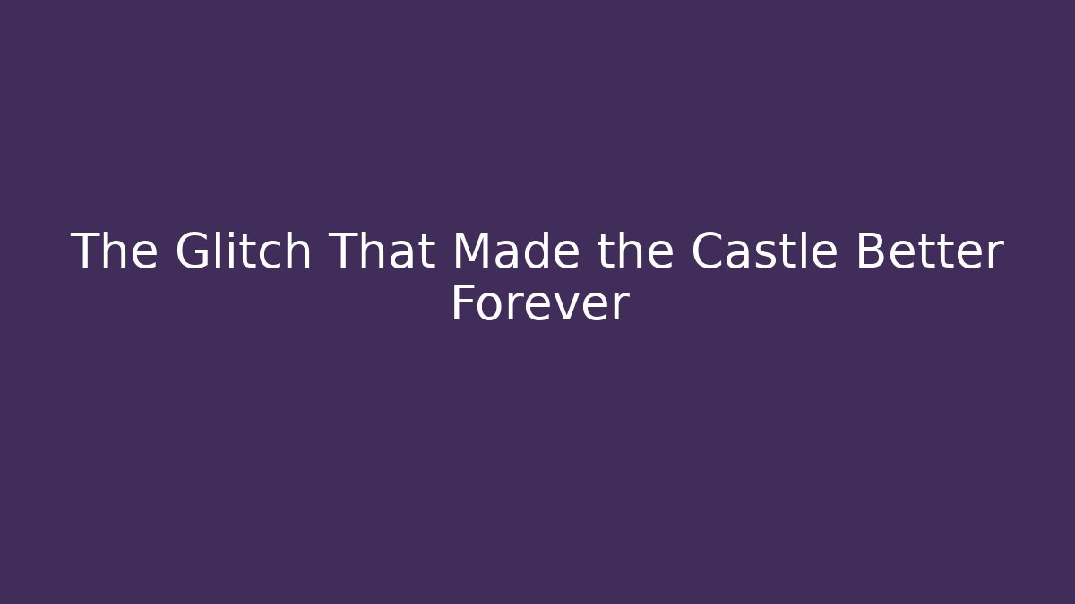 The Glitch That Made the Castle Better Forever