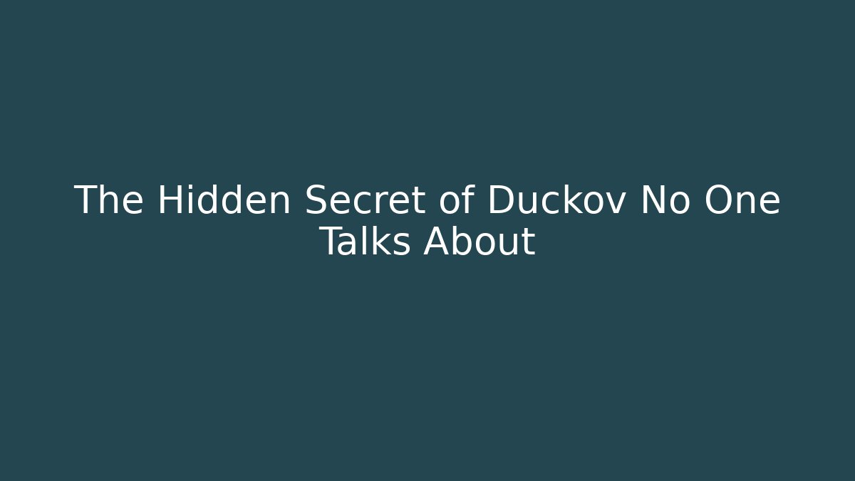 The Hidden Secret of Duckov No One Talks About