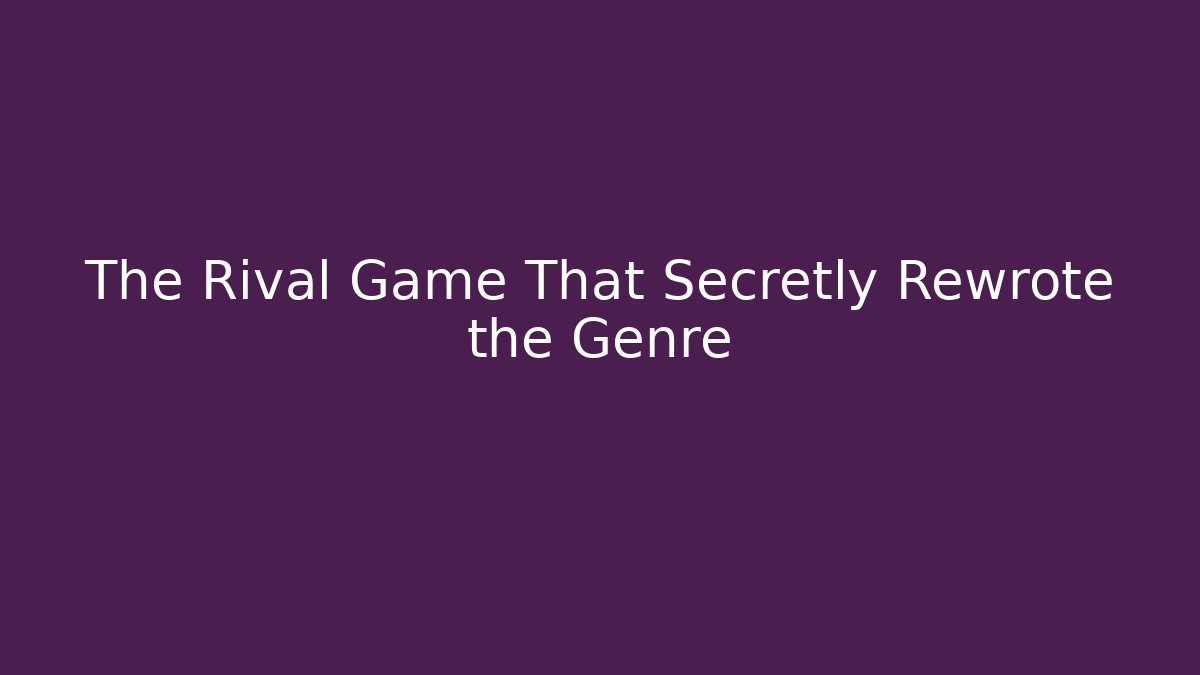 The Rival Game That Secretly Rewrote the Genre