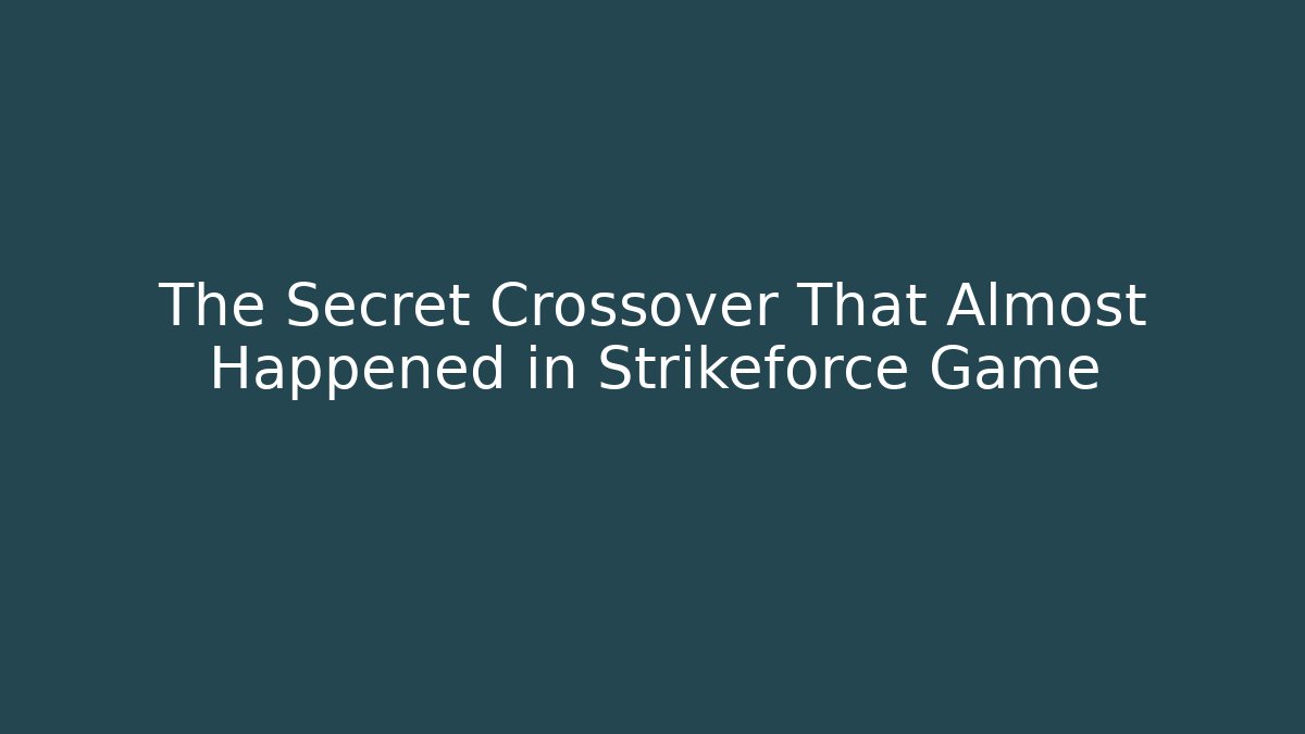 The Secret Crossover That Almost Happened in Strikeforce Game