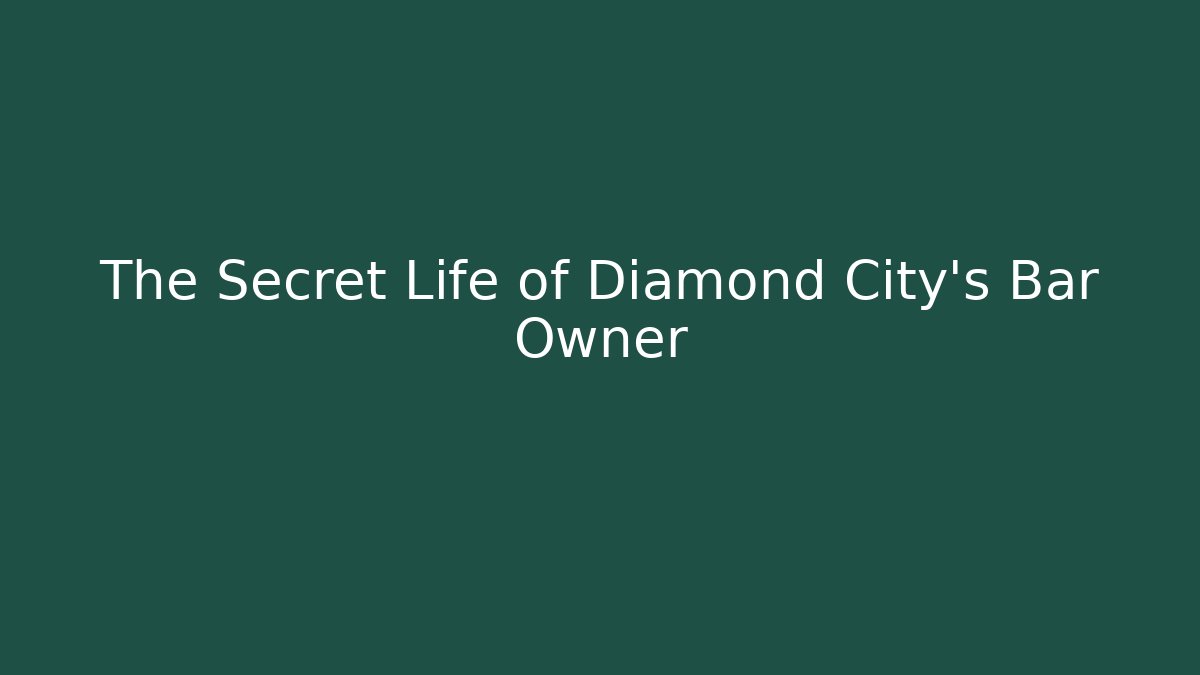 The Secret Life of Diamond City's Bar Owner