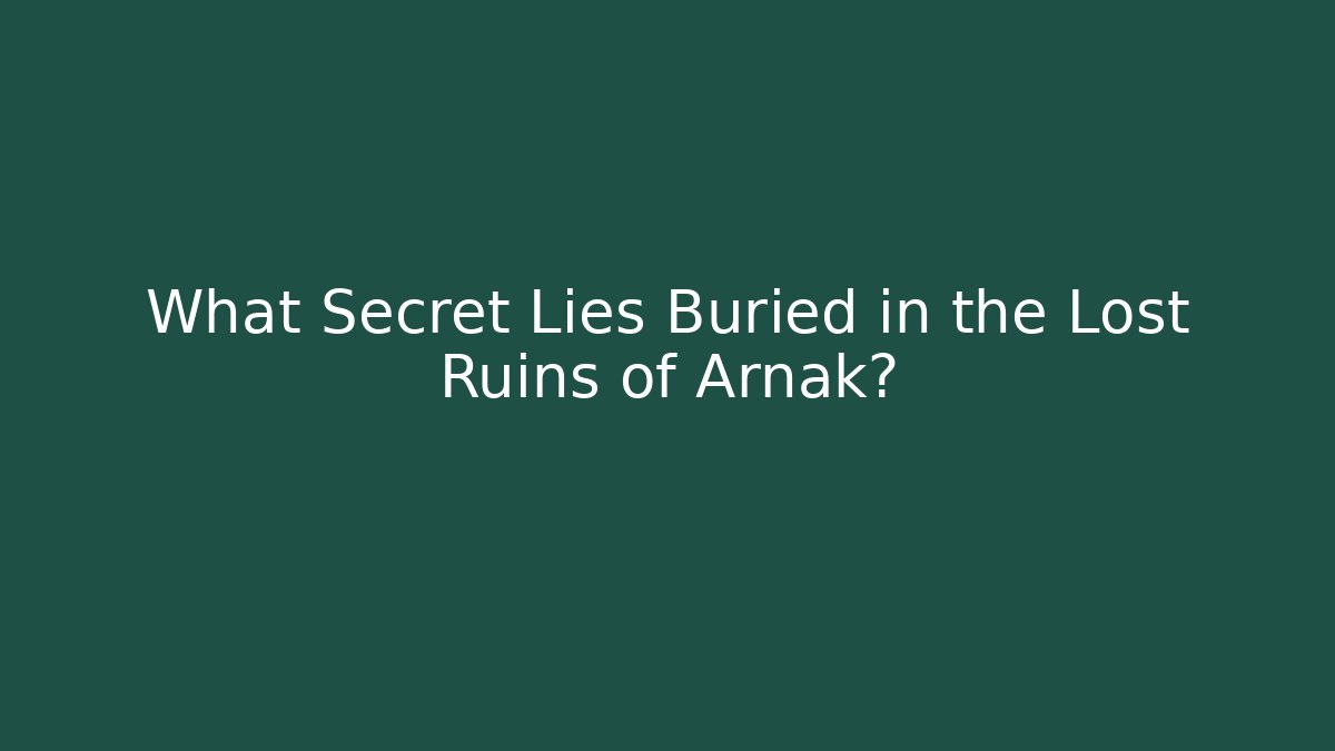 What Secret Lies Buried in the Lost Ruins of Arnak?