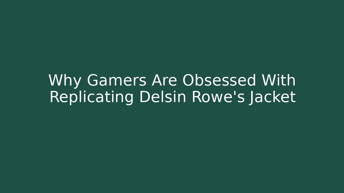Why Gamers Are Obsessed With Replicating Delsin Rowe's Jacket