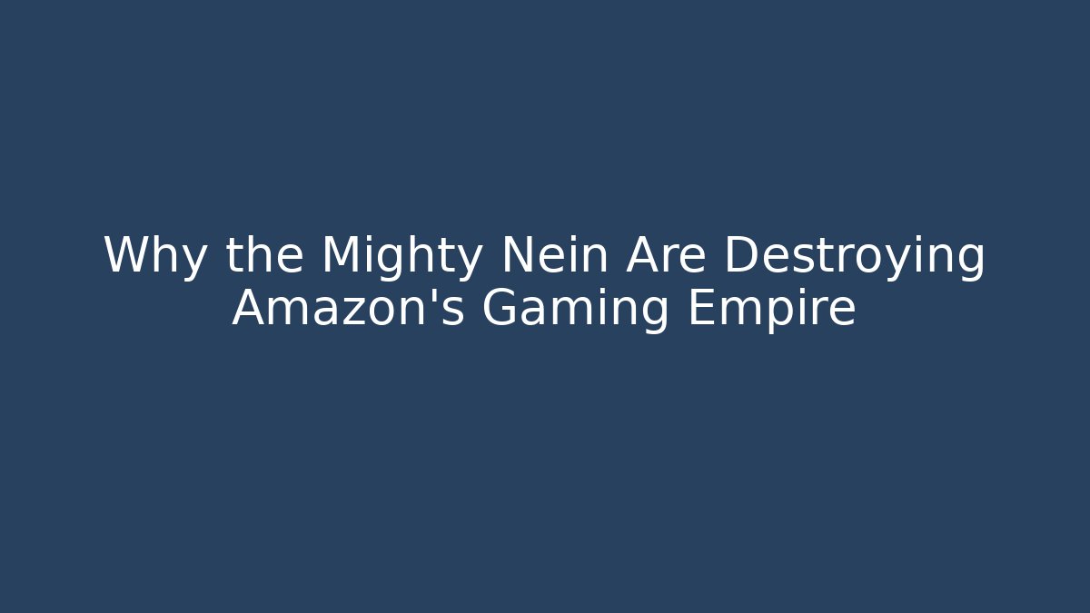 Why the Mighty Nein Are Destroying Amazon’s Gaming Empire